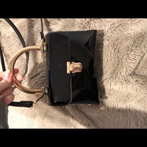 F21 Black Patent Leather Small Purse